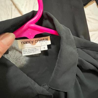 Lot 161 8 black ruffled blouses