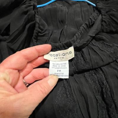 Lot 161 8 black ruffled blouses