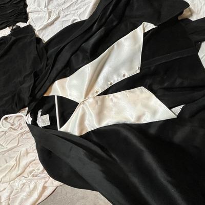 Lot 161 8 black ruffled blouses