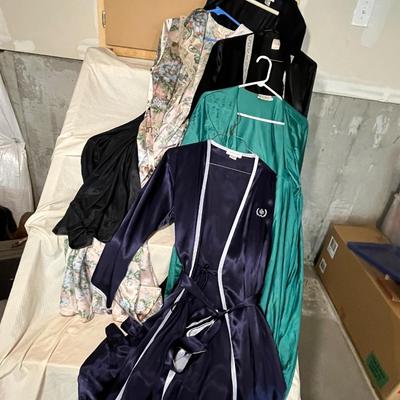 Lot 163 5 silky/satin housecoats