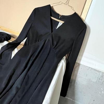 Lot 168 long black dress, palatzo pant jump suit, 1 pair black palatzo pants