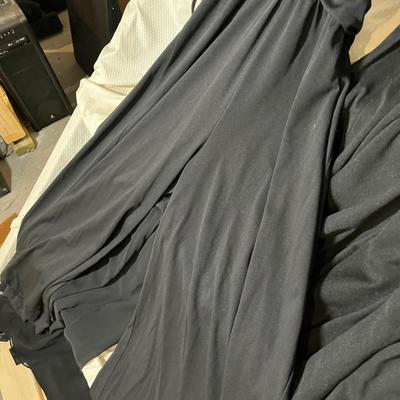 Lot 168 long black dress, palatzo pant jump suit, 1 pair black palatzo pants