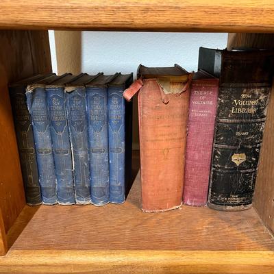 Lot 191 Antique Books & dictionary