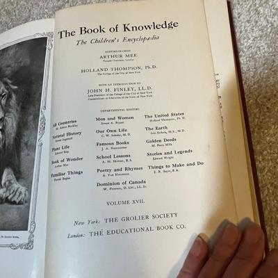Lot 192 Antique Book Of Knowledge Set