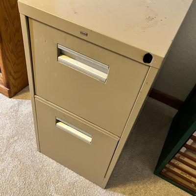 Lot 195 Deep 2 drawer file cabinet