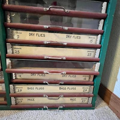 Lot 196 Antique spool chest w/ extra drawers