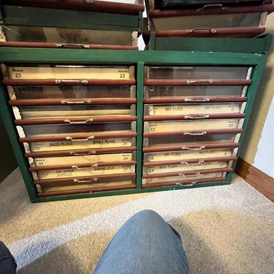 Lot 196 Antique spool chest w/ extra drawers