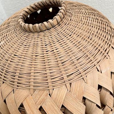 Lot 262 Large basketweave vase