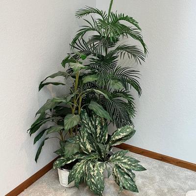 Lot 265 3 fake plants
