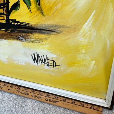 Lot 278 Bright 70s Oil Painting