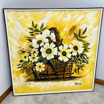 Lot 278 Bright 70s Oil Painting
