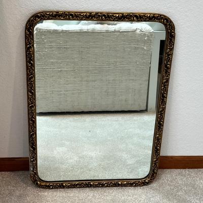 Lot 280 Antique Round edge Mirror