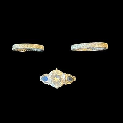 3 Sterling Silver Layer Rings RP 925
