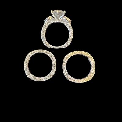 3 Sterling Silver Layer Rings RP 925