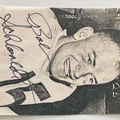 Bob Schloredt signed photo