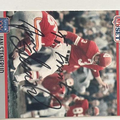 Kansas City Chiefs Jan Stenerud 1990 NFL #122 trading card