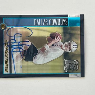 Dallas Cowboys Chad Hutchinson 2002 Topps #224 signed trading card