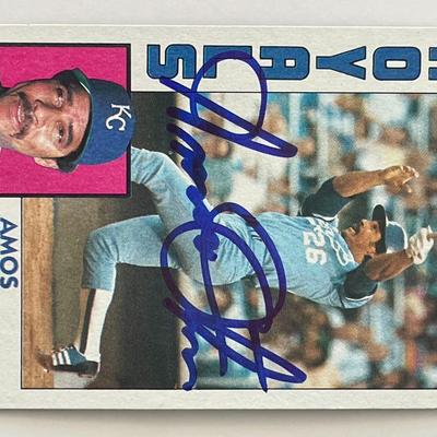 Kansas City Royals Amos Otis signed 1994 Topps #655   trading card