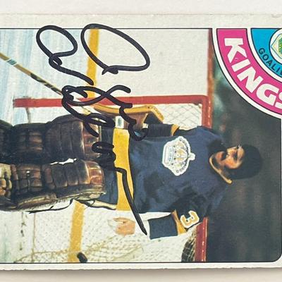 Los Angeles Kings Rogie Vachon 1978 Topps #20 signed trading card