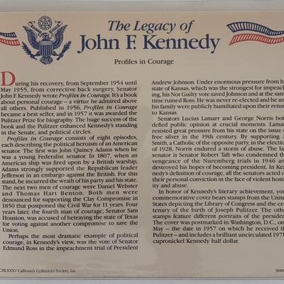 John F. Kennedy commemorative cover with coin