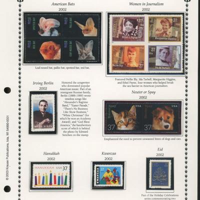 2002 United States Commemorative Stamp Set