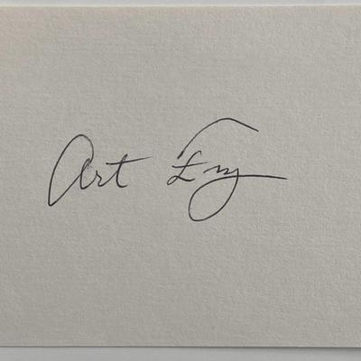 Post-it Note Art Fry  original signature.