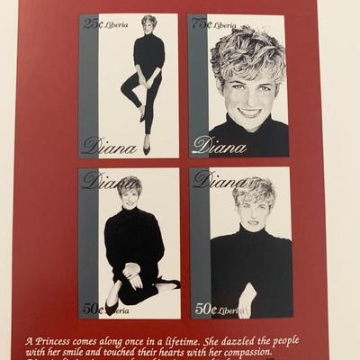 Diana Princess of Wales commemorative stamp set