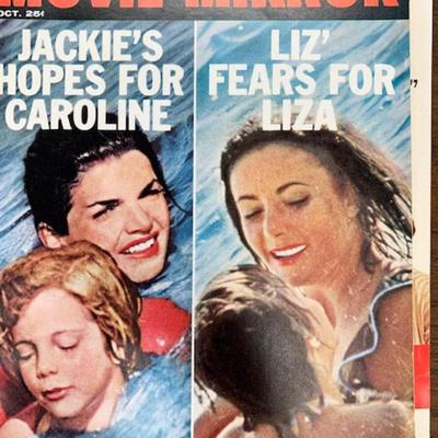 Movie Mirror Magazine - Jackie & Caroline Kennedy, Liz Taylor and Liza Todd