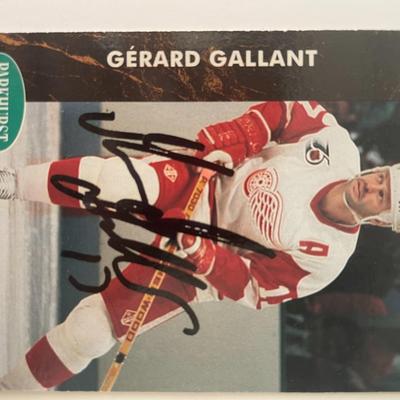 Detroit Red Wings Gerard Gallant 1992 Pro Set #269 signed trading card