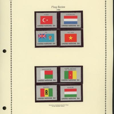 United Nations New York Stamps 1980