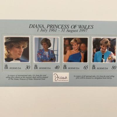 Bermuda  Diana Princess of Wales commemorative stamp set