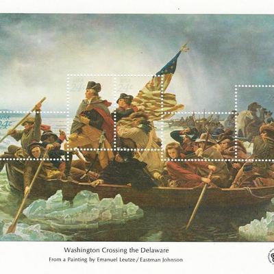 Washington Crossing the Delaware Stamp Sheet