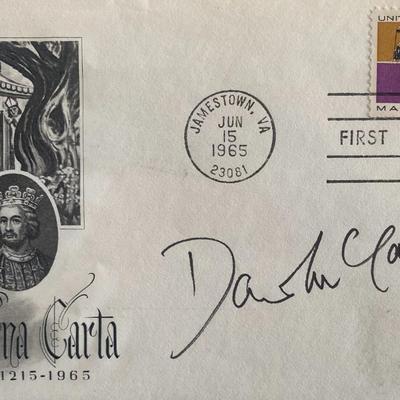 David McCallum signed First Day Cover