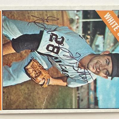 Chicago White Sox Eddie Fisher 1963 Topps signed trading card