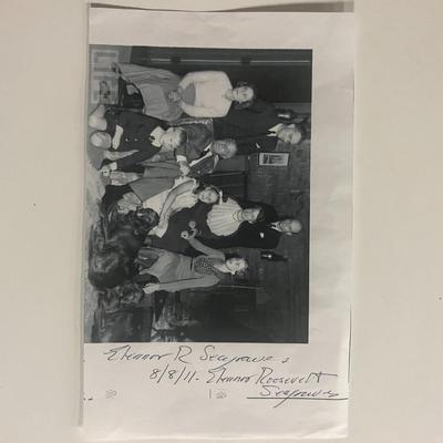 Eleanor Roosevelt Seagraves signed photo