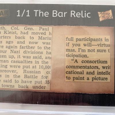 The Bar Pieces of the Past relic