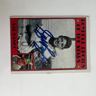 Oakland A's Sal Bando signed trading card