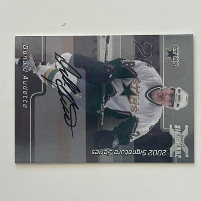 Dallas Stars Donald Audette 2002 In The Game #139 signed trading card