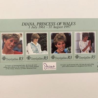 Seychelles Diana Princess of Wales commemorative stamp set
