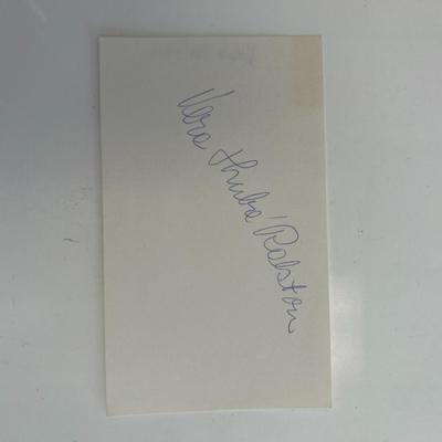 Skater and Actress Vera Ralson original signature