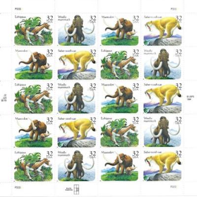Prehistoric Animals Stamps
