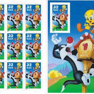 Sylvester and Tweety Stamp Sheet