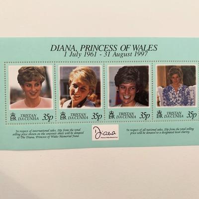 Diana Princess of Wales commemorative stamp set