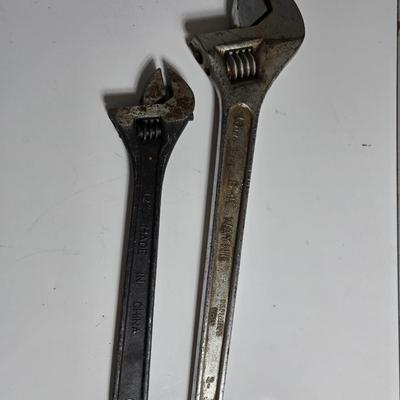 Three Adjustable Wrenches – 6" and 10"