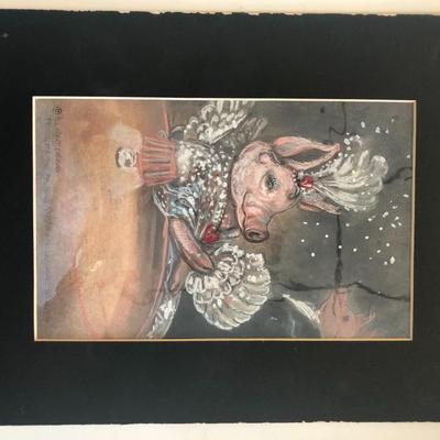 Fennetta the Pigasus - Queen of the Lightheart Ballroom - All Heart Designs Original Art