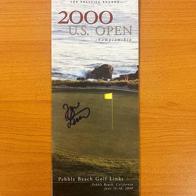2000 Pebble Beach 100th U.S. Open Championship Jon Levitt signed program - Global Authenticated