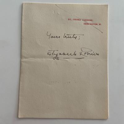 Elizabeth Robins signature cut