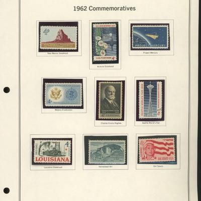 1962 United States Commemorative Stamp Set