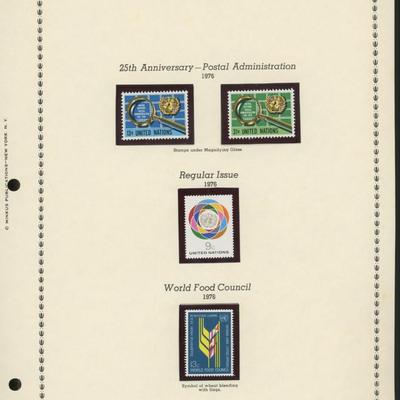 United Nations New York Stamps 1976