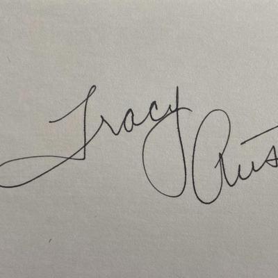 Tennis player Tracy Austin original signature